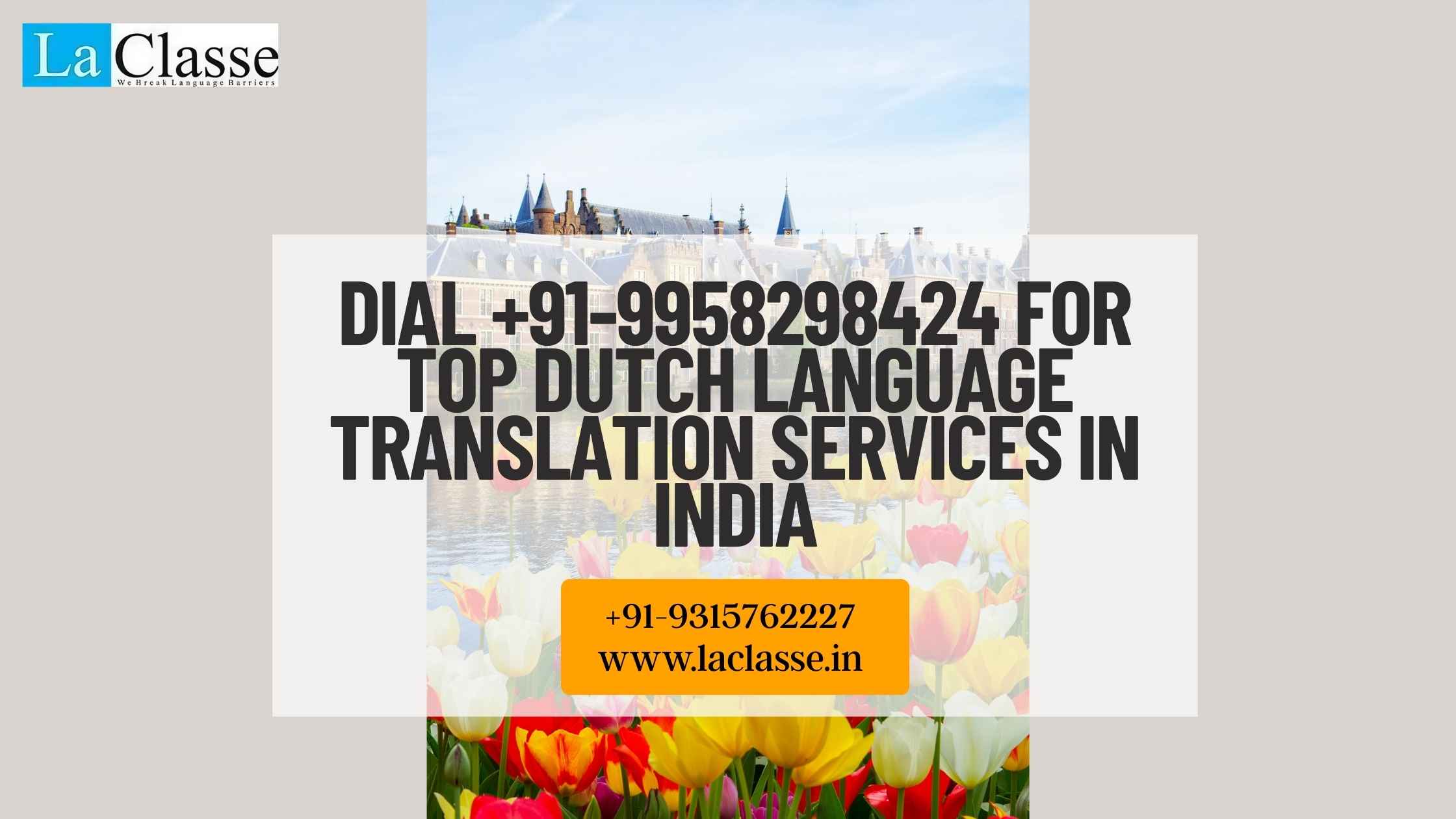 Dial +91-9958298424 for Top Dutch Language Translation Services in India